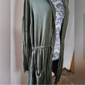 Olive Green Hooded Anorak